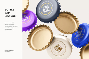 Bottle Cap Mockup, a Product Mockup by zpackcreative