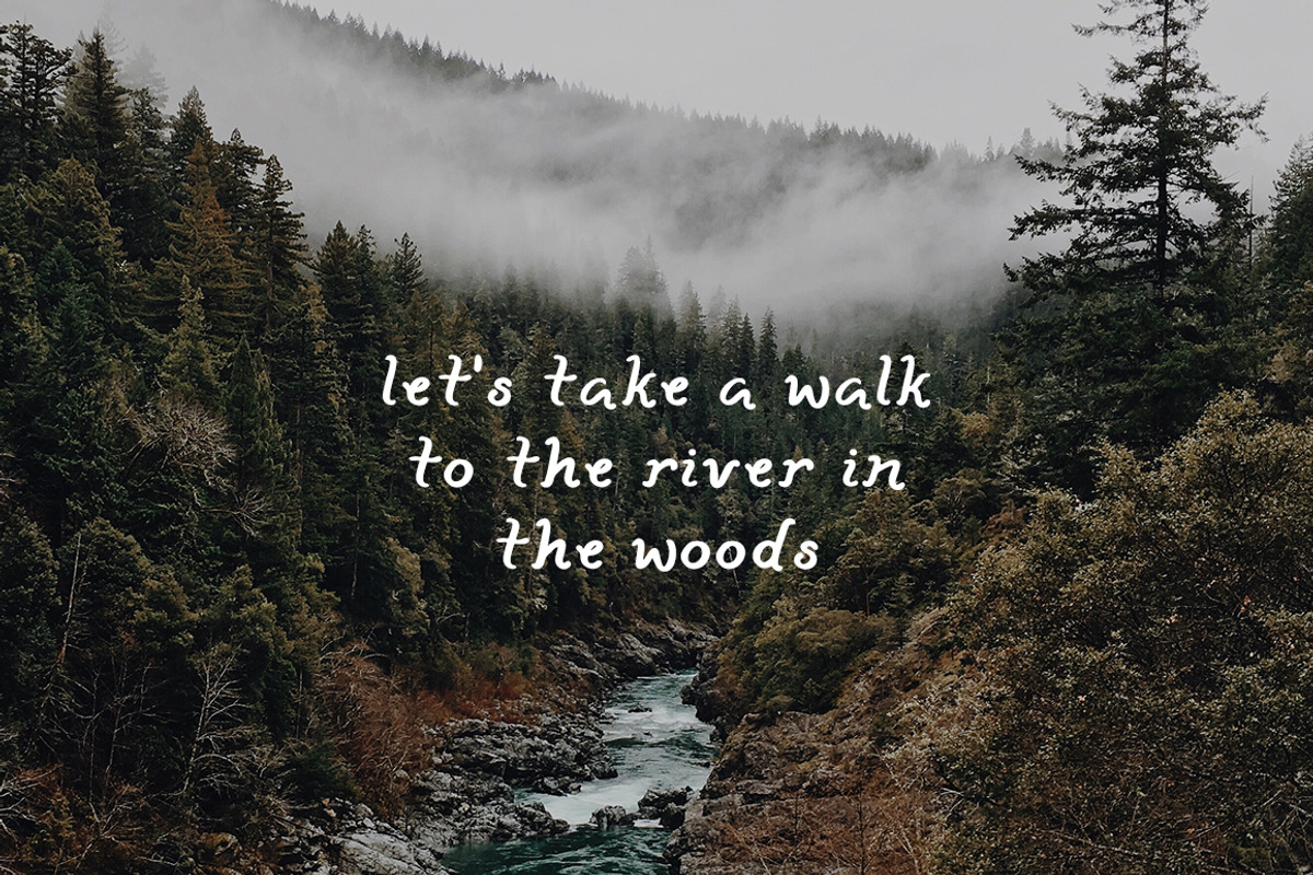 Lazy River: A Water-Inspired Font, a Sans Serif Font by Britt Fabello (Photo 4 of 6)