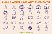 Halloween Line Art Elements, an Object Graphic by Brian Ritter Design (Thumbnail 6 of 6)