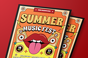 Psychedelic Music Festival Flyer Set, a Flyer Template by Annora Studio (Thumbnail 4 of 6)