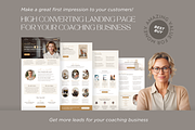 Life Coach Website Template Canva, a Landing Page Template by vectorocean (Thumbnail 6 of 11)