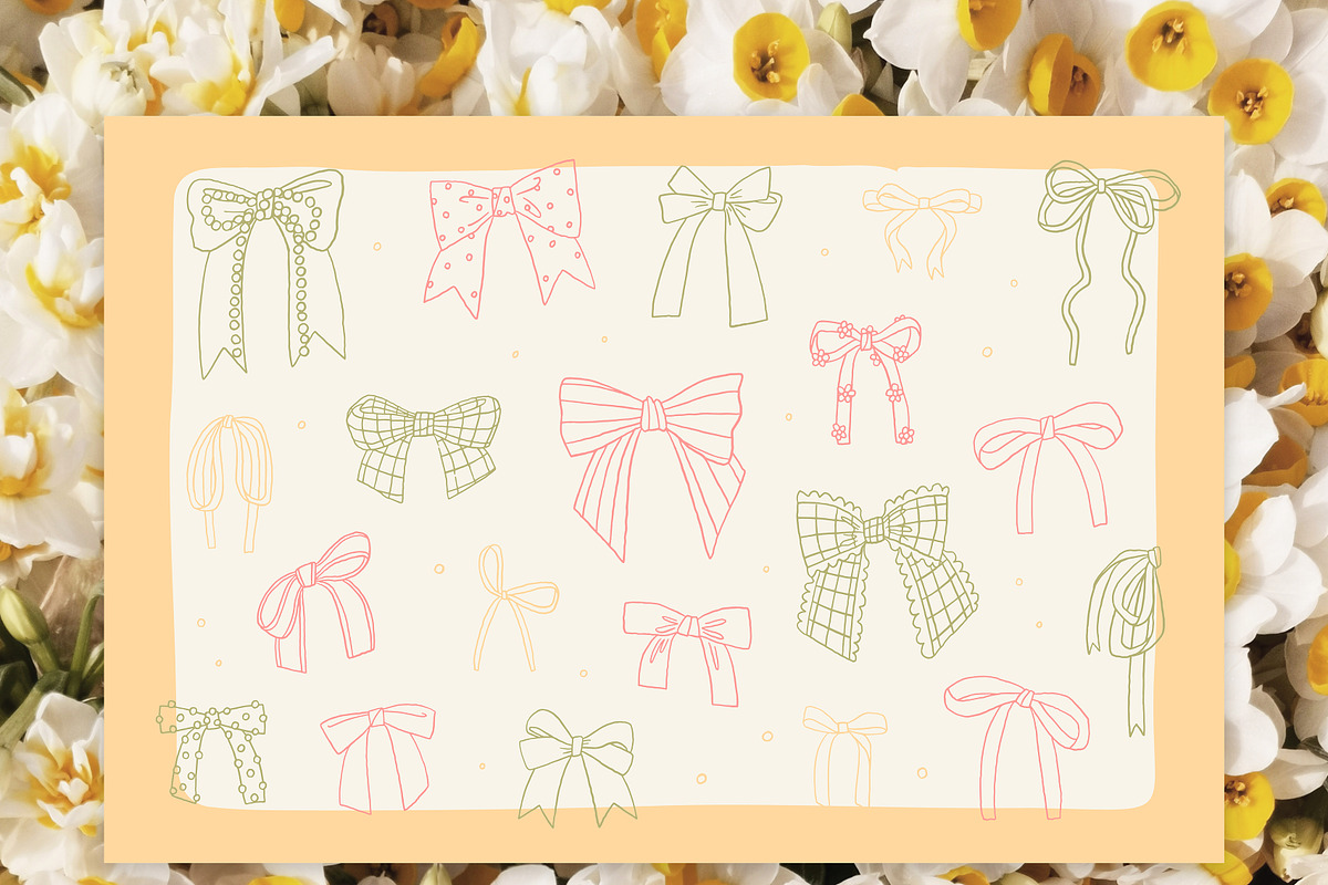 Coquette flowers & bows clip art, an Object Graphic by Cute Atelier (Photo 4 of 9)