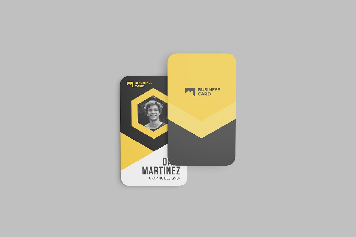 Vertical Business Card Mockup, an Advertising Mockup by YurnalisPerix (Photo 5 of 5)