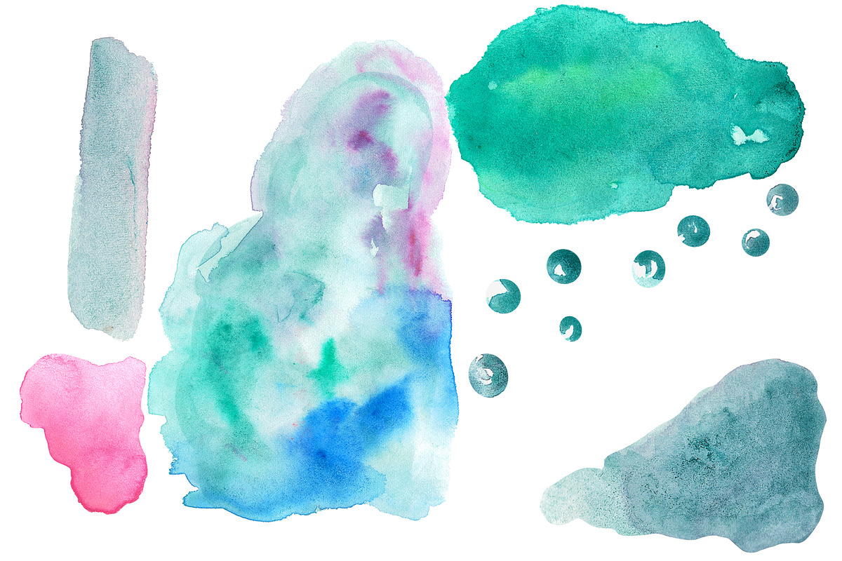 Mermaid Tail Watercolor ClipArt Set, a Graphic by HabitusDesigns (Photo 7 of 13)