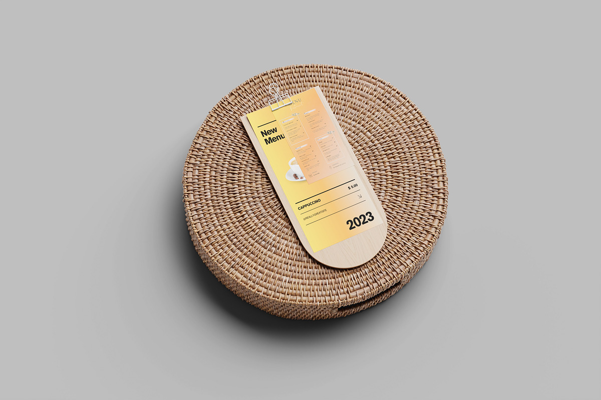 Restaurant Menu Mockups, a Packaging Mockup by Ataku Design (Photo 5 of 6)