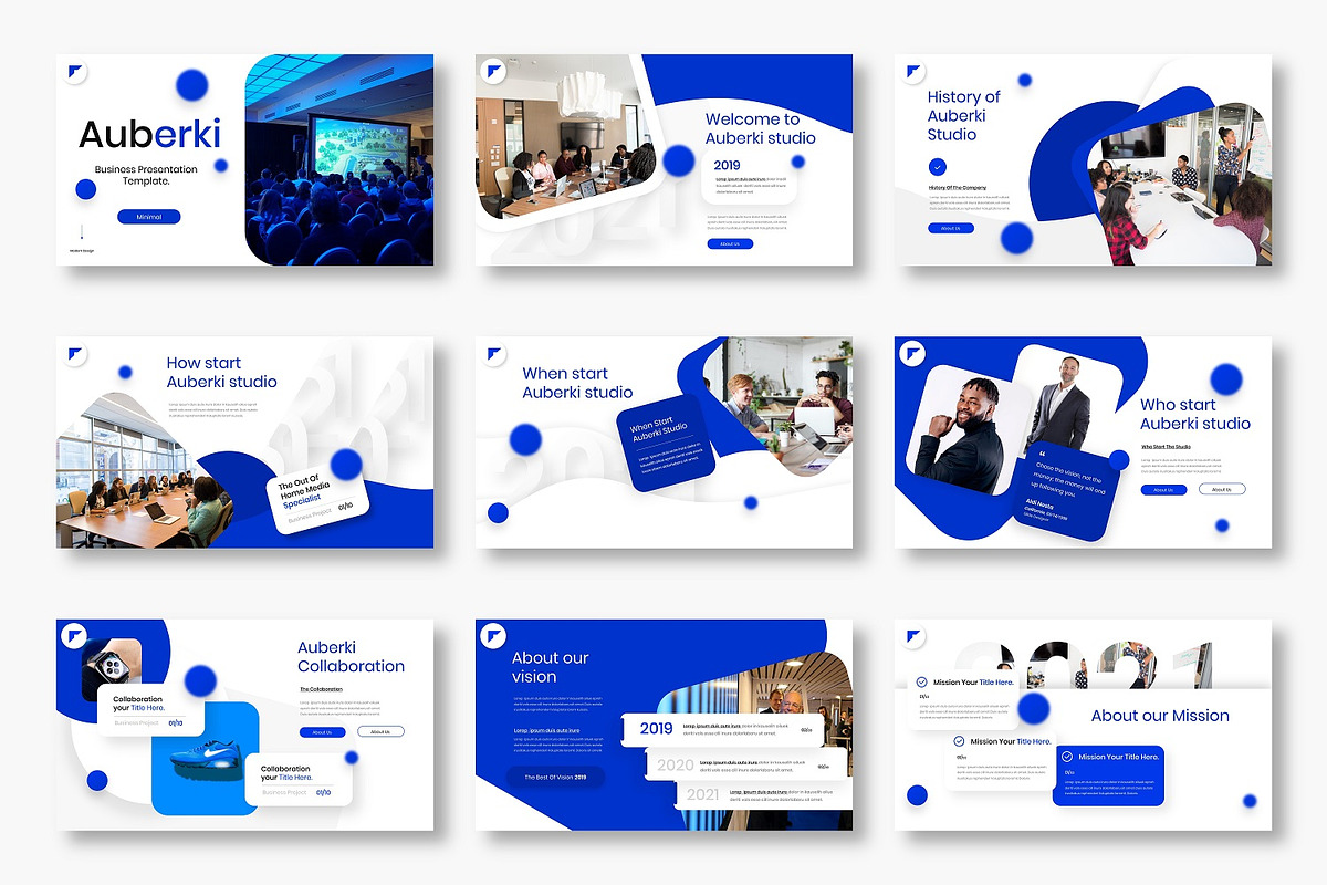 Auberki - Business Google Slide Temp, a Presentation Template by Dens Creative Studio (Photo 1 of 6)