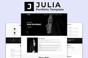 Julia - Portfolio HTML Template, a Bootstrap Template by nandinigraphics