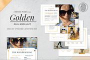 GOLDEN | Blog Media Kit, a Resume Template by Marigold Studios (Thumbnail 1 of 10)