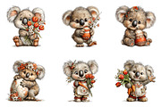 Whimsical Easter Koala Clipart, an Illustration by CreationArt (Thumbnail 7 of 7)
