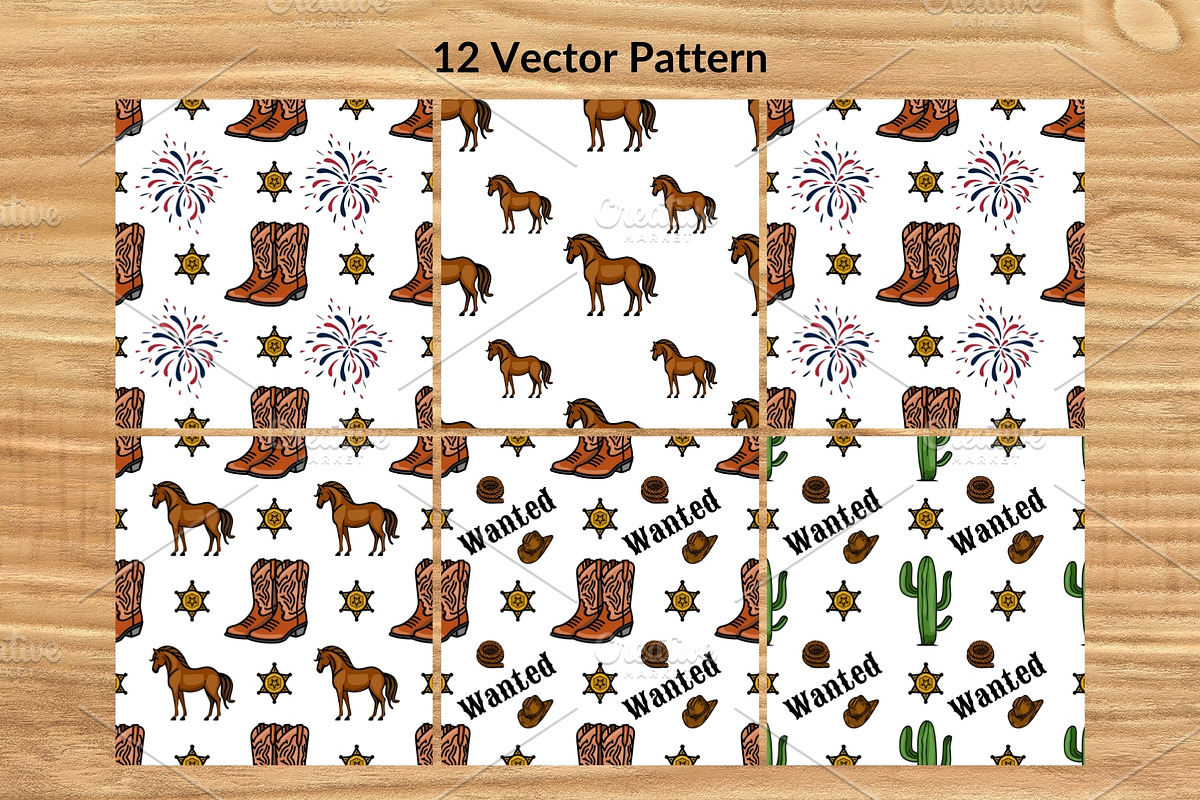 Wild West Adventure, a Pattern Graphic by Elatedowl (Photo 3 of 13)