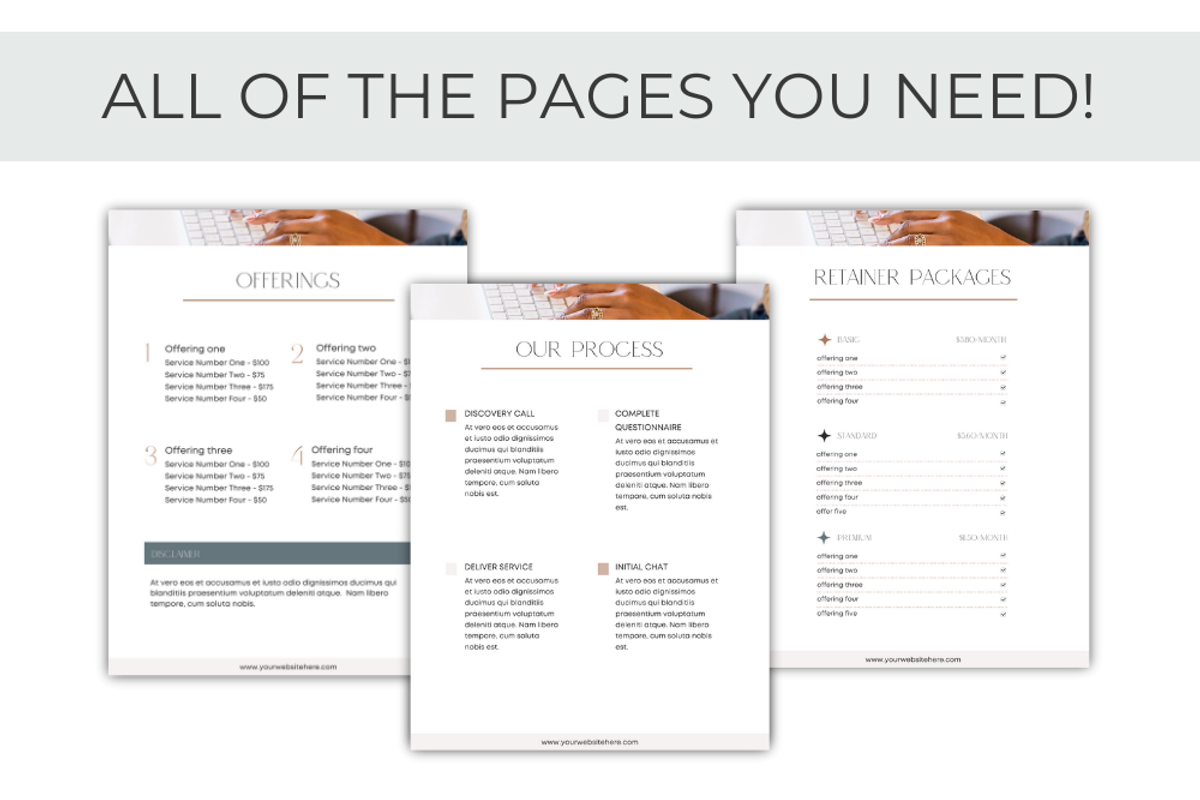 Sofia Marie Pricing & Services Guide, a Templates & Theme by Lady Boss Studio (Photo 7 of 9)