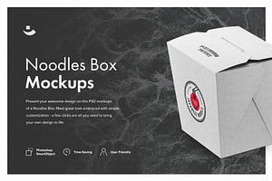 Noodles Box Mockup Set