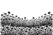 60 Daisy Flower Field Silhouette, a Seasonal Illustration by Amazin_art (Thumbnail 22 of 35)