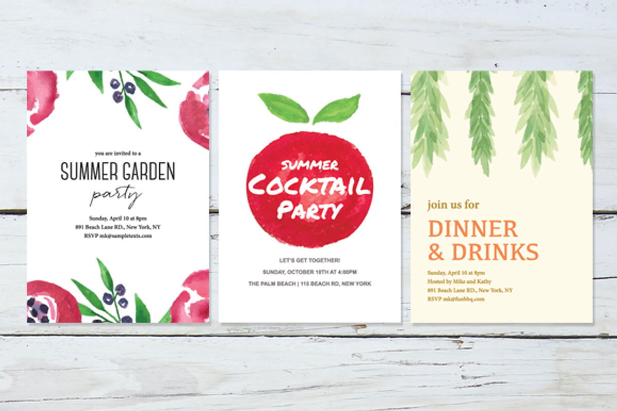 10 Summer Party Bundle, a Card Template by Pixejoo (Photo 2 of 5)