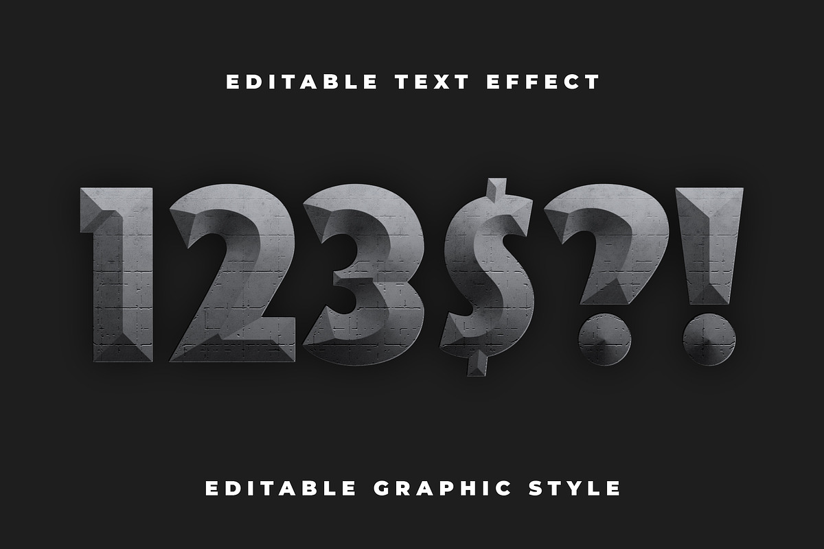 Concrete Stone Text Effect preview 2