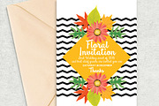 Floral Multi use Invites Templates, a Flyer Template by Psd Templates (Thumbnail 3 of 3)