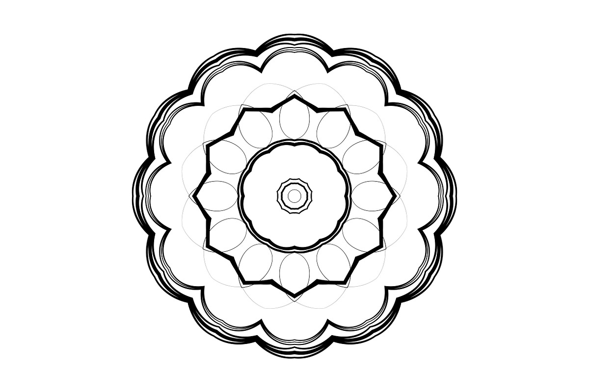 Premium Mandala Illustration Pack, a Decorative Illustration by NJ Himel (Photo 65 of 101)