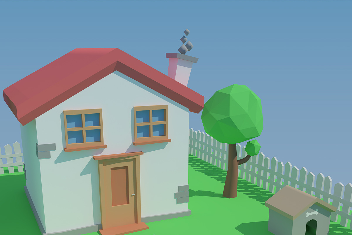 Low Poly House, an Architecture 3D Model by XYZ Space (Photo 8 of 13)