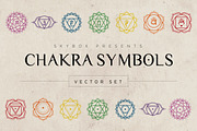 Chakra Symbols Vector Set, a Healthcare Illustration by S K Y B O X (Thumbnail 12 of 12)