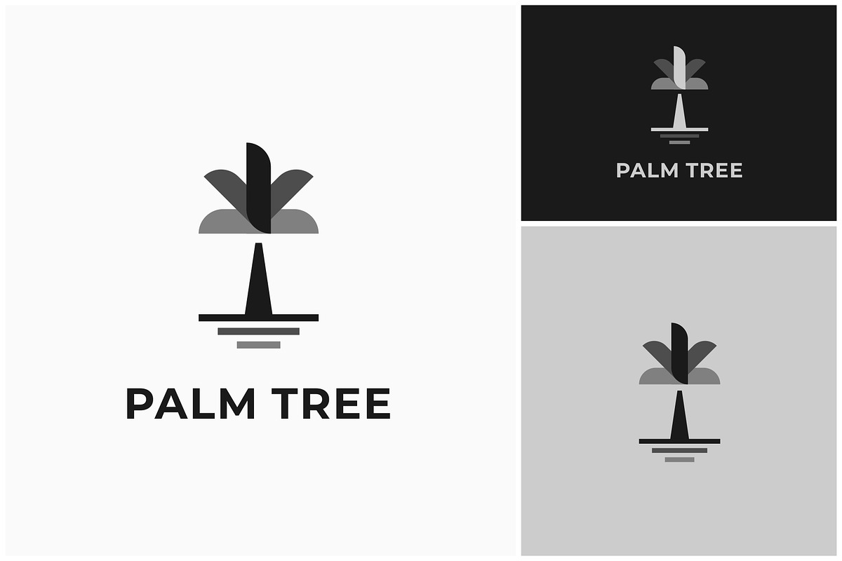 Palm Tree Simple Minimalist Logo, a Branding & Logo Template by sore.studios