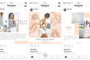 Instagram / Fashion Social Pack 2, a Social Media Template by Blossom (Thumbnail 3 of 6)