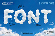 White Clouds Font, a Sans Serif Font by Handmadefont (Thumbnail 13 of 13)