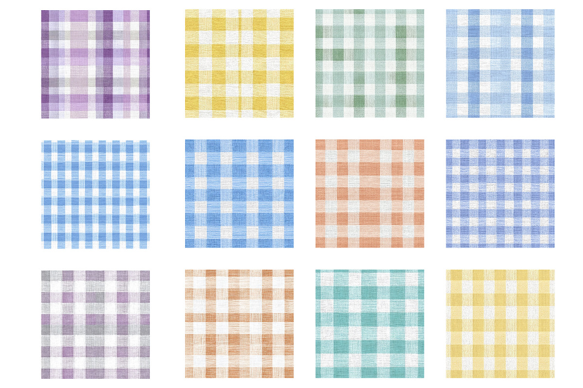 Watercolor seamless plaid pattern, an Illustration by Designworld (Photo 3 of 5)
