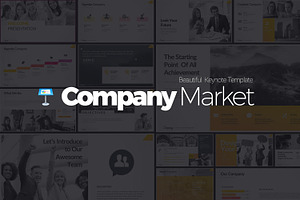 Company Market Keynote, a Presentation Template by Stock Shape