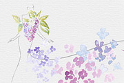 Watercolor Lilac set 600 DPI, a Decorative Illustration by byJuliaKors (Thumbnail 3 of 3)
