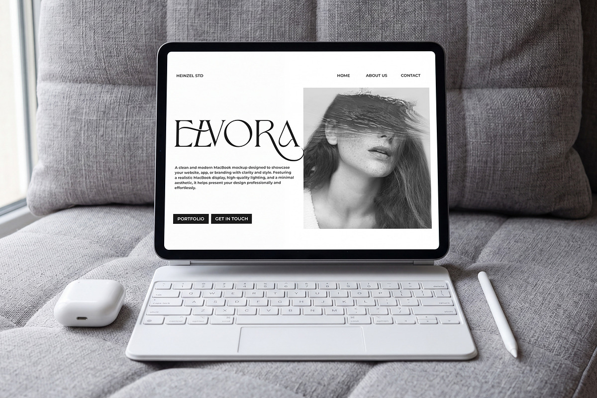 Elvora - iPad Device Mockup Bundle, an iPad Mockup by Heinzel Std Mockup (Photo 9 of 14)