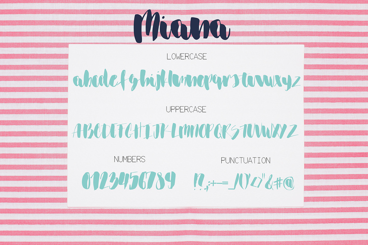 Miana Font preview 7