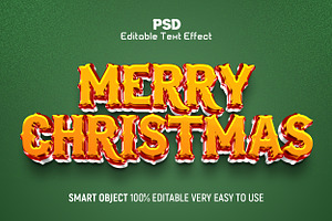 Merry Christmas Candy Text Effect PS, a Layer Style Add-On by Design Fly