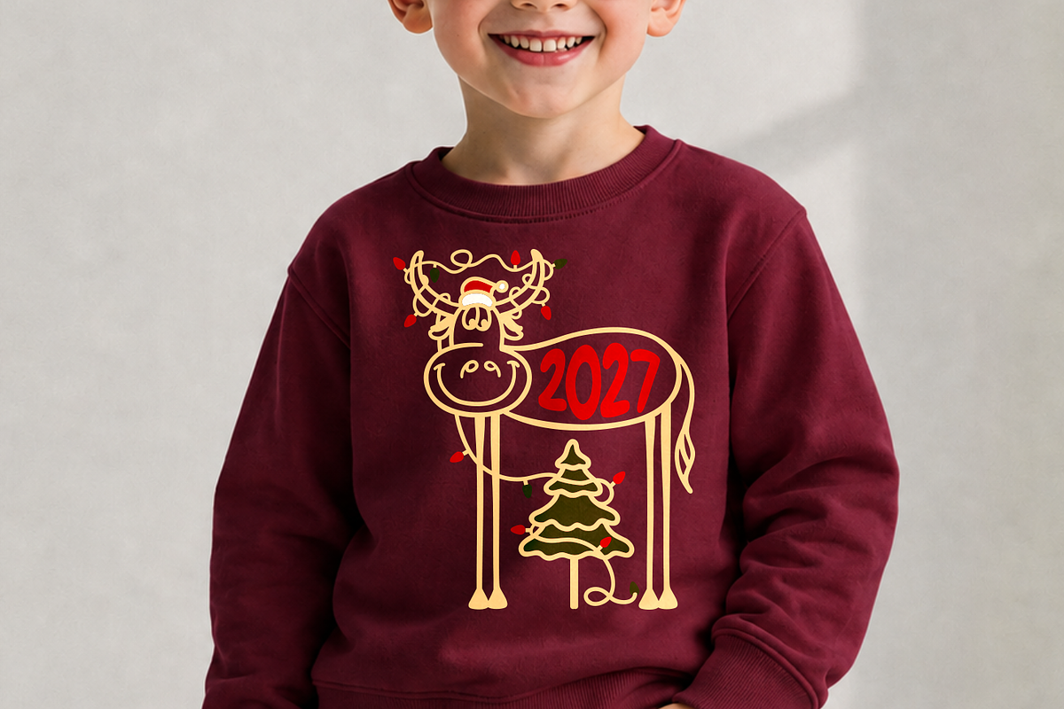 Funny Christmas 2027 Deer SVG Cricut, an Object Graphic by TanchaArt (Photo 2 of 8)