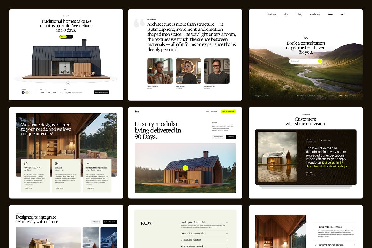 Hut — Luxury modular Framer Template, a Landing Page Template by PRAVEEN (Photo 2 of 4)