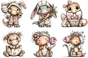 Whimsical Easter Animals Clipart, an Illustration by Sublimation Artist (Thumbnail 5 of 7)