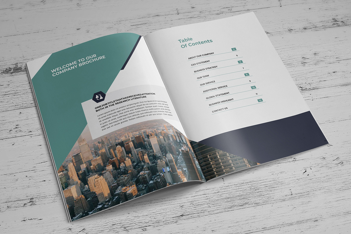 Company Profile Template V5, a Brochure Template by SamiSimply7 (Photo 2 of 9)