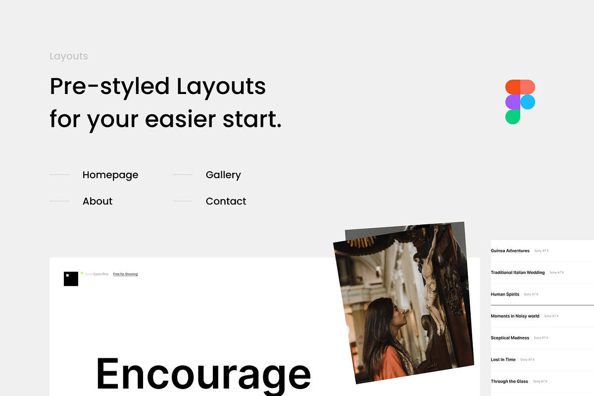 Photography - Website - Figma, an UI Kit Template by Petr Bilek (Photo 3 of 4)