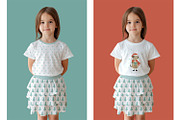T-Shirt and Skirt Mockup PSD, a Shirt Mockup by Anna Druzhkova (Thumbnail 4 of 5)