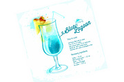 Watercolor set cocktails a cooking, a Food Illustration by Vikpit (Thumbnail 5 of 11)