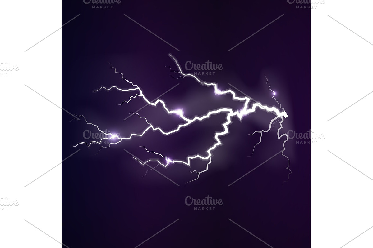 Lightning flash light, an Illustration by piter.goskov