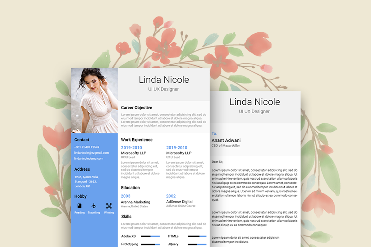 Olime Resume Template, a Resume Template by AdminUIUX (Photo 2 of 5)