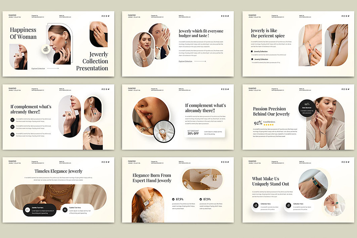 Jewerly Presentation Template, a Presentation Template by TypeMakers (Photo 4 of 5)