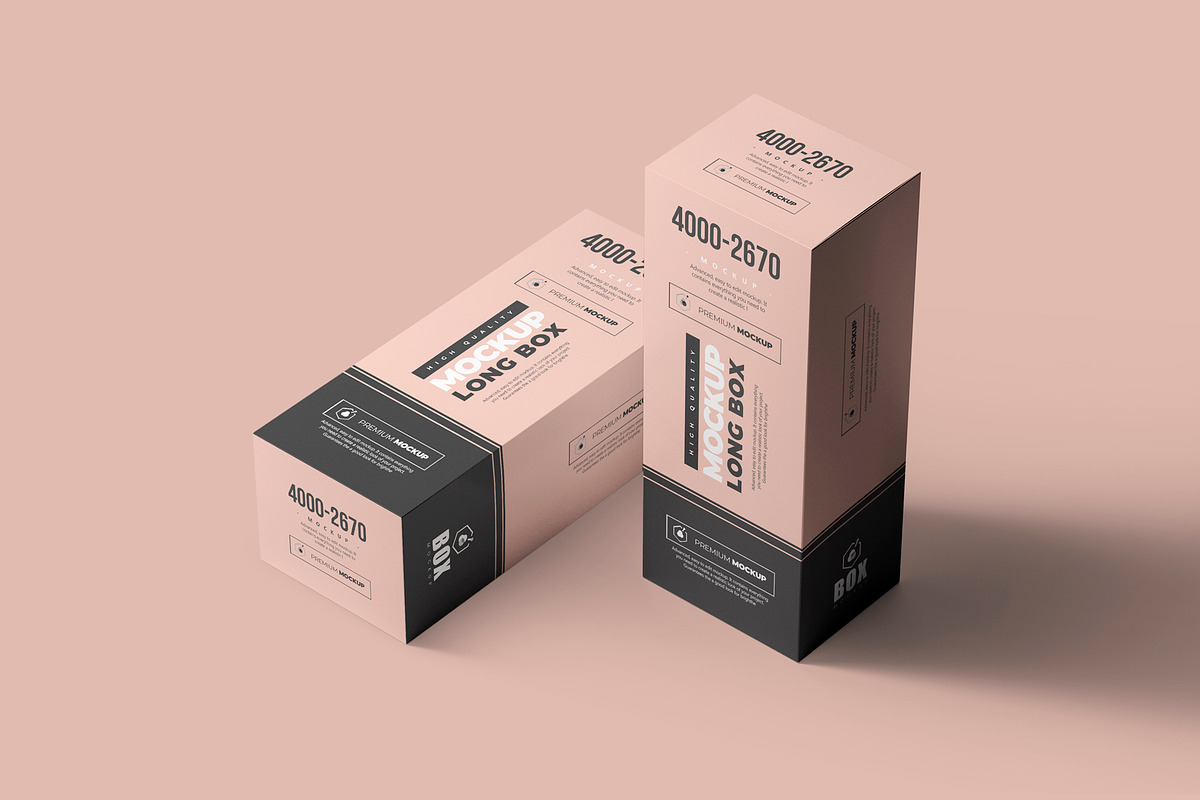 Long Box Mock-up 2, a Cups & Container Mockup by Nevada63 (Photo 2 of 3)
