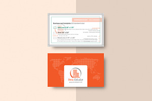 Real Estate Business Card & Mock-up