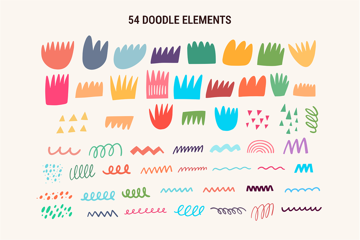 Abstract Organic Shapes & Doodles, an Object Graphic by Oktyabr (Photo 3 of 7)