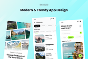 Travel Agency UI Mobile Apps, an UI Kit Template by SquidPixey (Thumbnail 2 of 3)