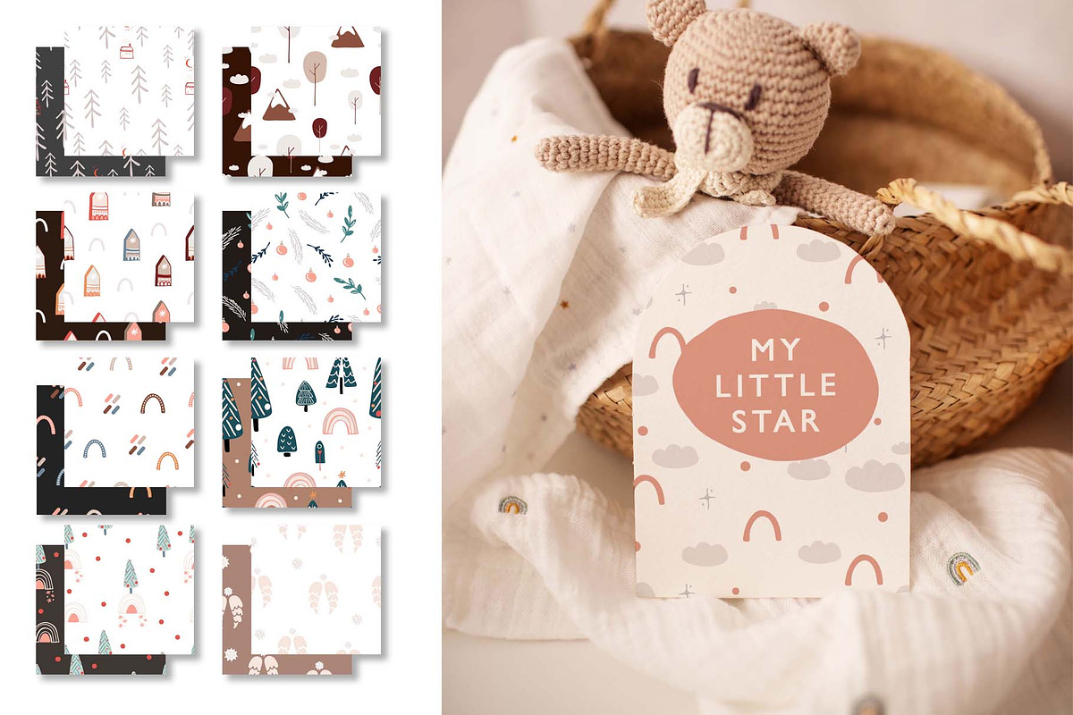 BIG SET of winter boho patterns, a Pattern Graphic by Vera●Suleimanova (Photo 10 of 14)