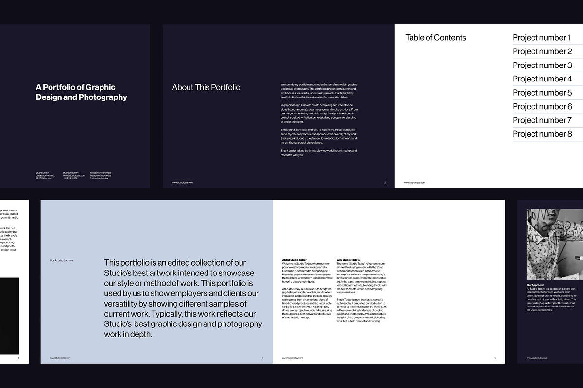 Minimal Portfolio Template, a Presentation Template by Typefool's Shop (Photo 7 of 9)
