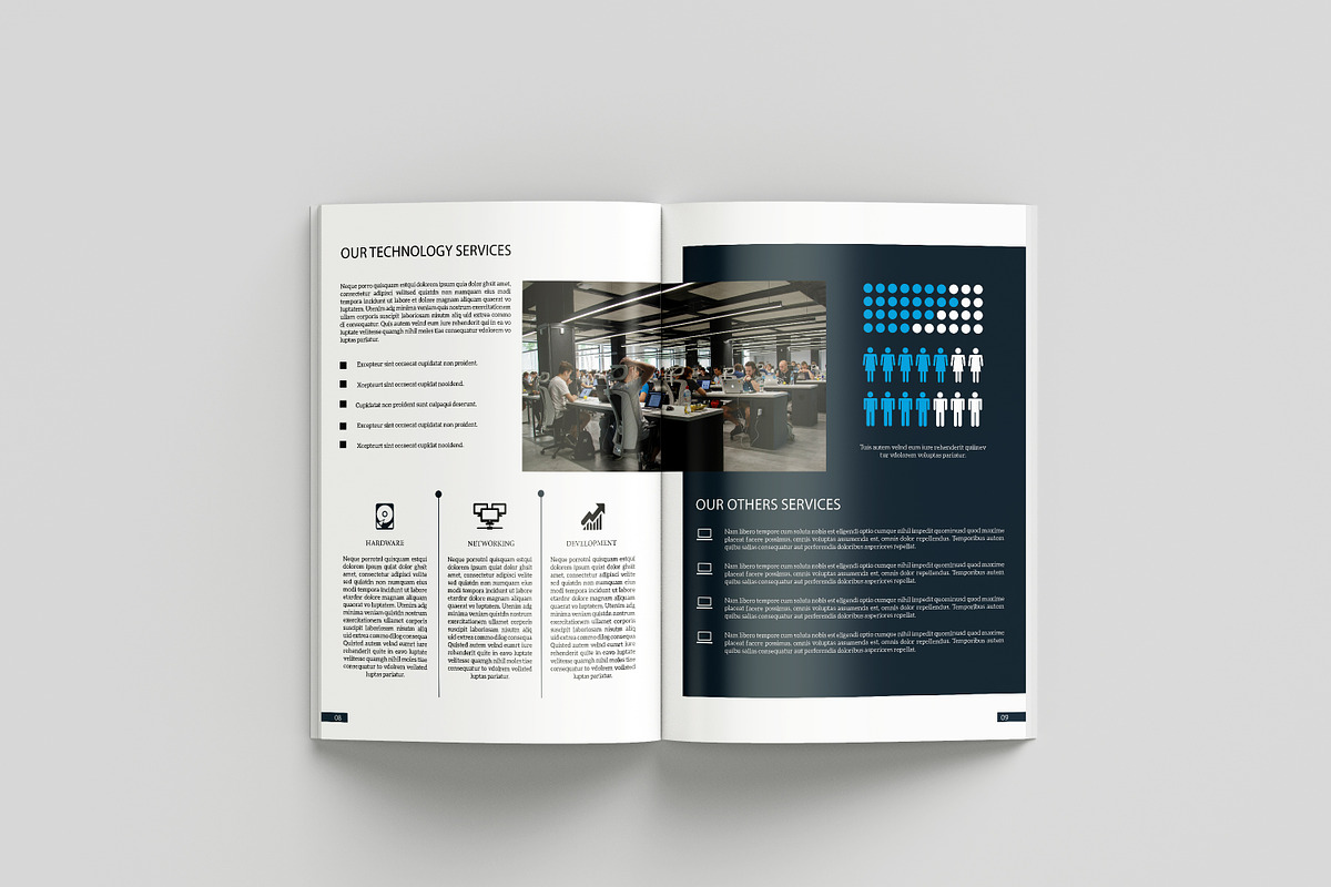 Technology Brochure Template, a Brochure Template by retrographix (Photo 6 of 9)