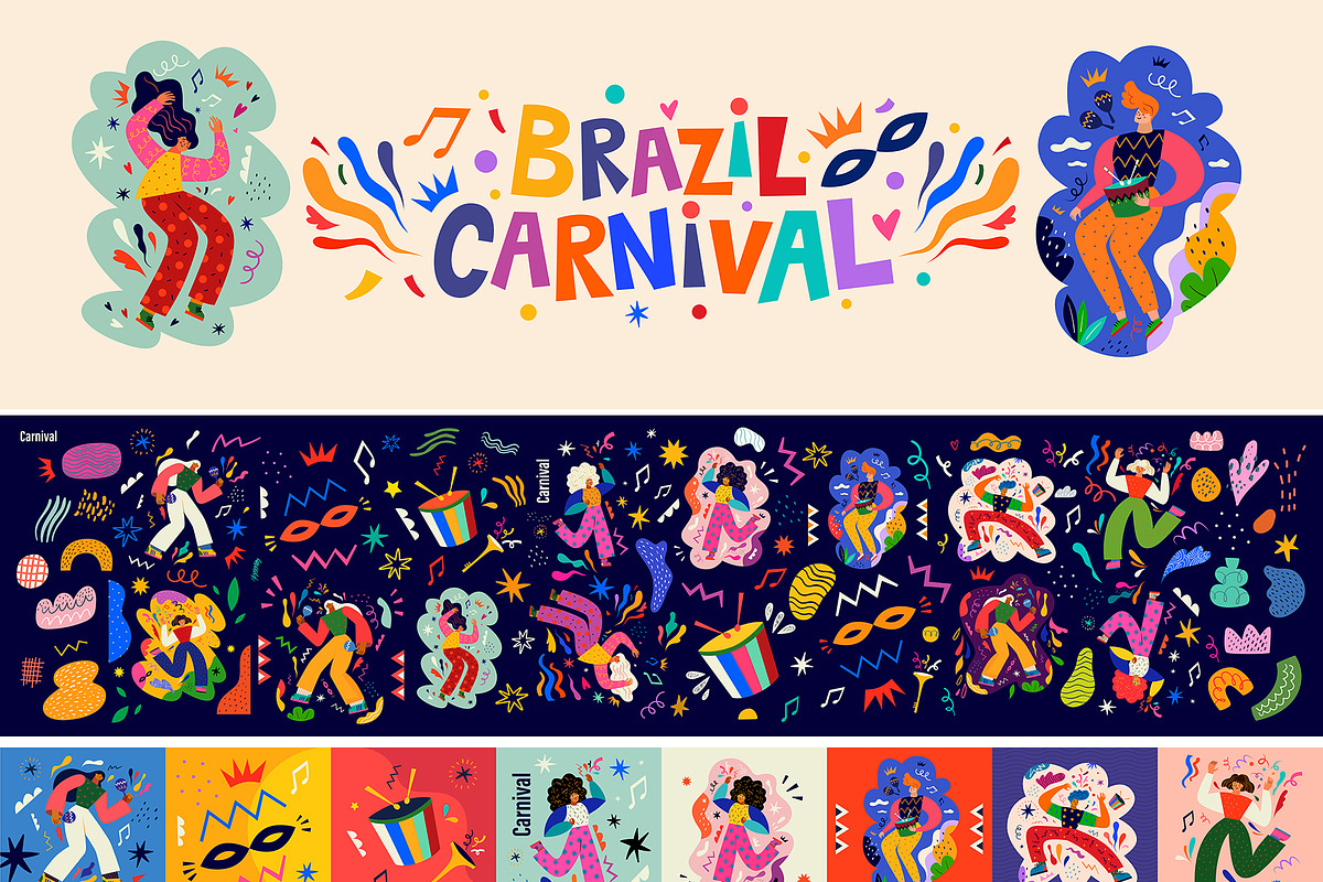 Brazil Carnival collection, an Object Illustration by MoleskoStudio (Photo 10 of 15)